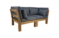 Tuin 2-zits loungeset modulair Aruba (incl. kussens) - 2-delig - Hout - Bruin