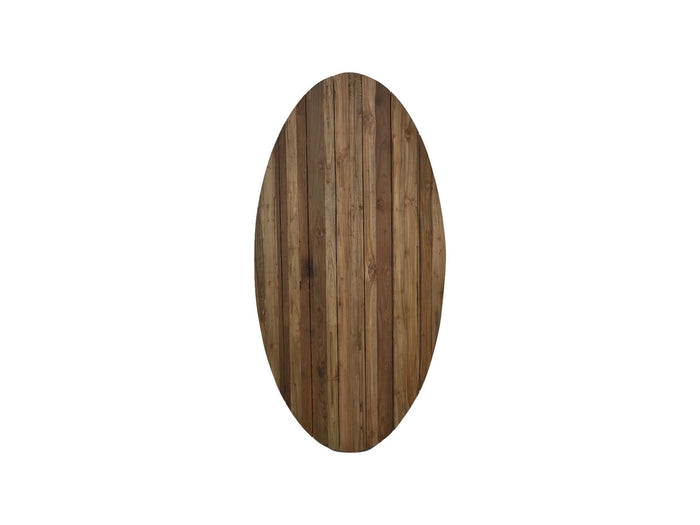 Tuin tafelblad ovaal - 240x110x7 - Naturel - Oud teakhout