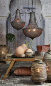 Table lamp 31x45,5 cm UDUPI brown gold