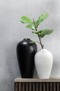 Vase Ceramic Black Large