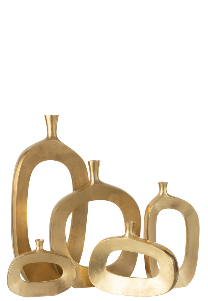 Vaas Nina Aluminium Goud Large