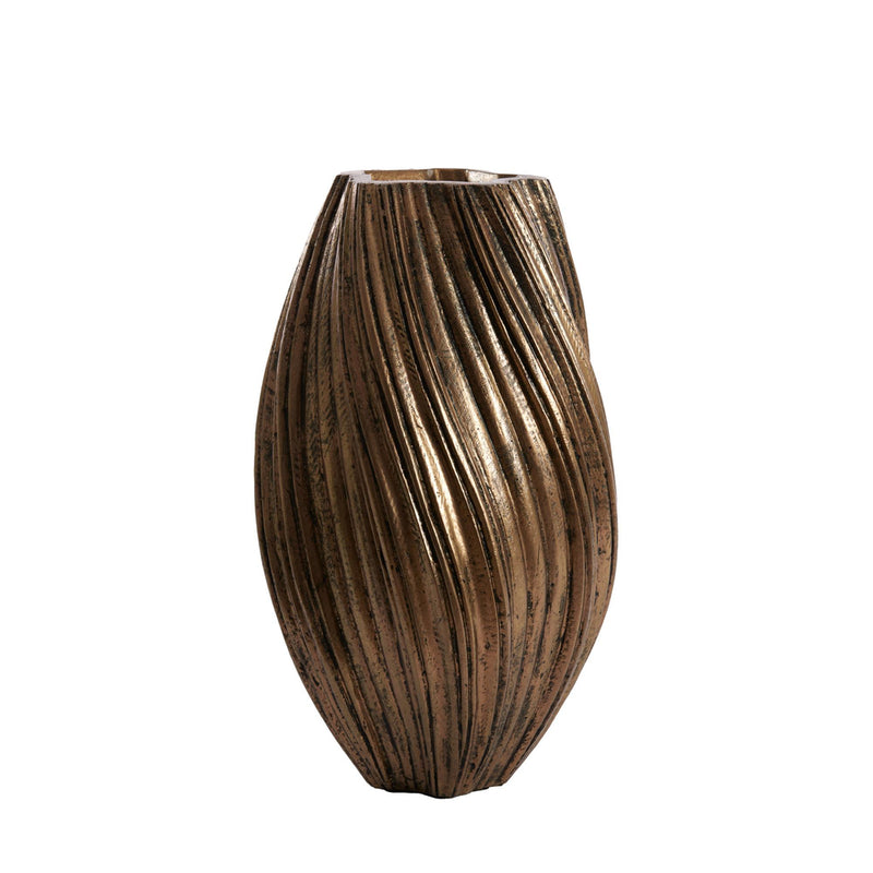 Vaas Yatung - Antiek Brons - Ø30cm 52cm hoog