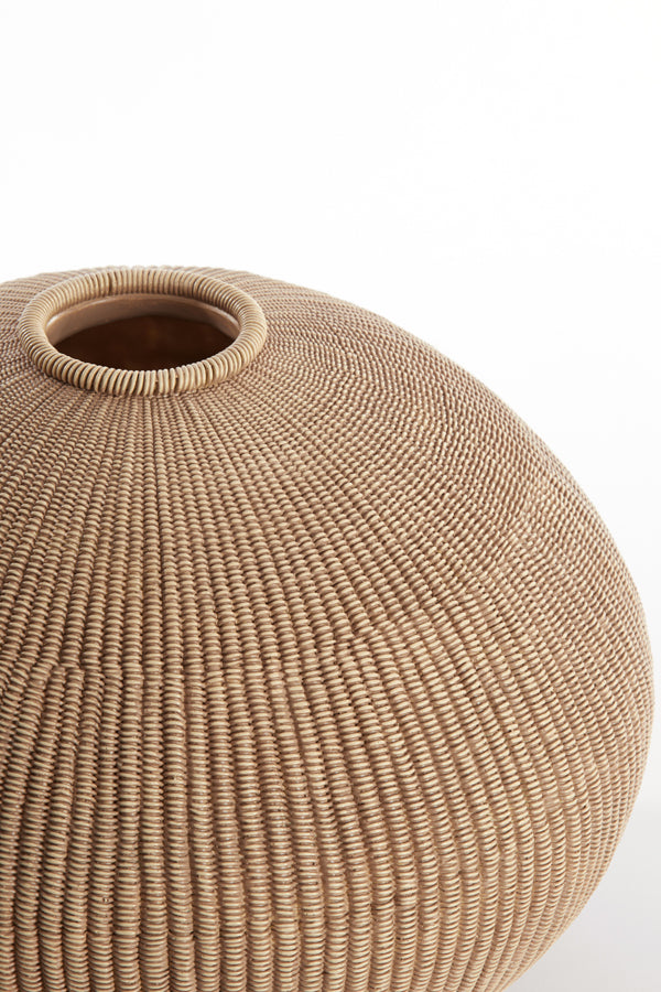 Vase deco 35x26,5 cm VALERIE light brown