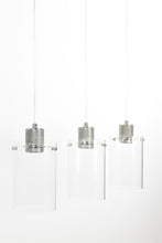 Afbeelding in Gallery-weergave laden, Hanging lamp 3L 65x12x18,5 cm VANCOUVER nic. sat.-glass
