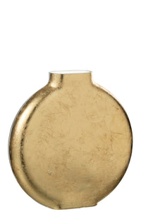 Vase Miki Verre Transparent/Gold Large