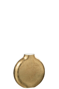 Vase Miki Verre Transparent/Gold Small