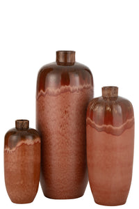 Vase Aline Ceramic Red Large