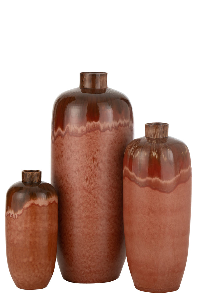 Vase Aline Ceramic Red Large