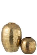 Afbeelding in Gallery-weergave laden, Vase Arya Metal Gold Large
