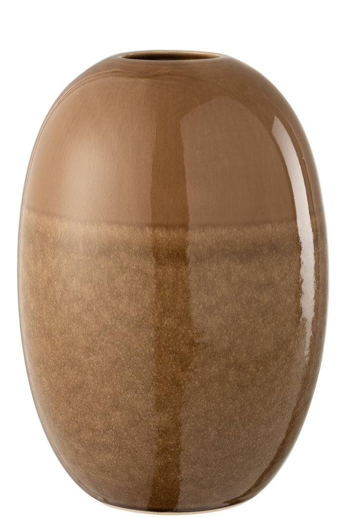 Vase Barbara Ceramic Brown Large