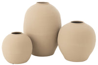 Vase Cassia Oval Clay Natural