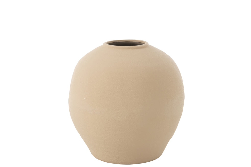 Vase Cassia Round Clay Natural Large