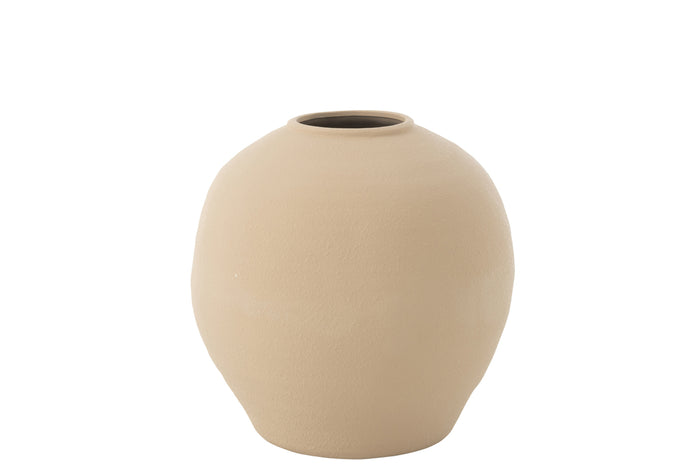 Vase Cassia Round Clay Natural Large