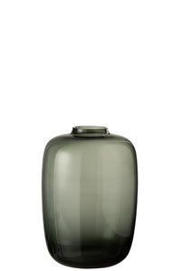 Vase Cleo Glass Grey Small