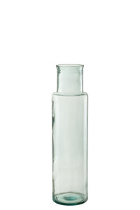 Vase Cylinder Recycled Glass Large