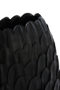 Vase deco 37x23x50 cm FEDER black