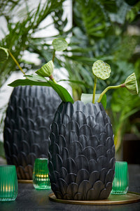 Vase deco 37x23x50 cm FEDER black