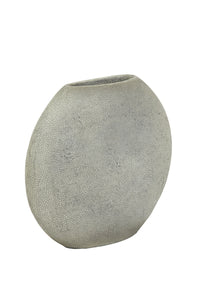 Vase deco 40x14x36 cm RAYSKIN grey