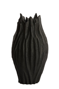 Vase deco 24x44,5 cm VEDDER matt black
