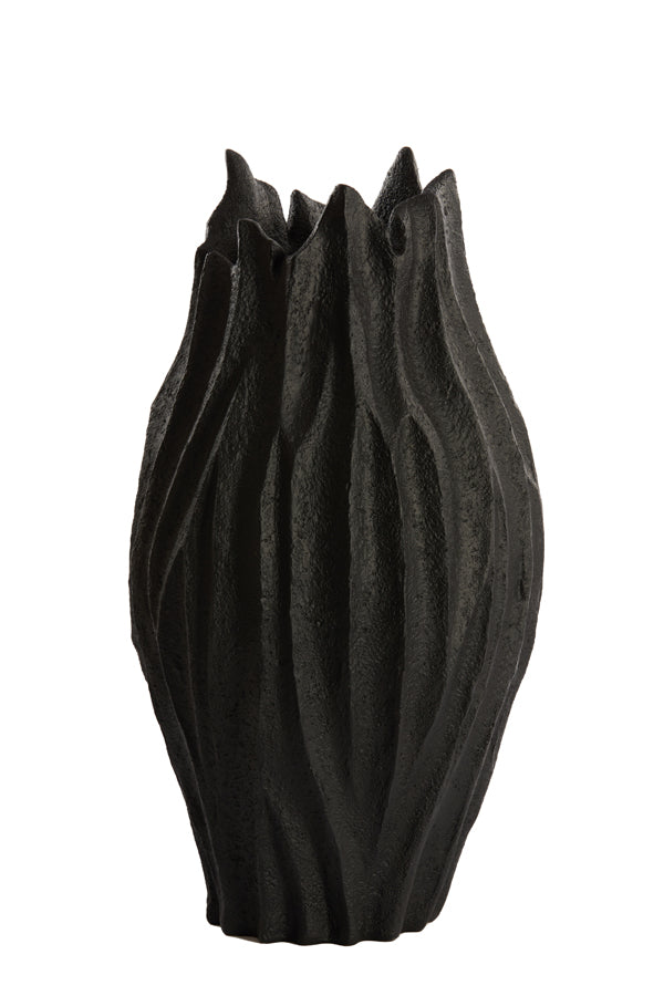 Vase deco 24x44,5 cm VEDDER matt black