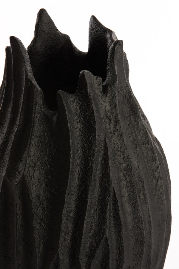 Vase deco 24x44,5 cm VEDDER matt black