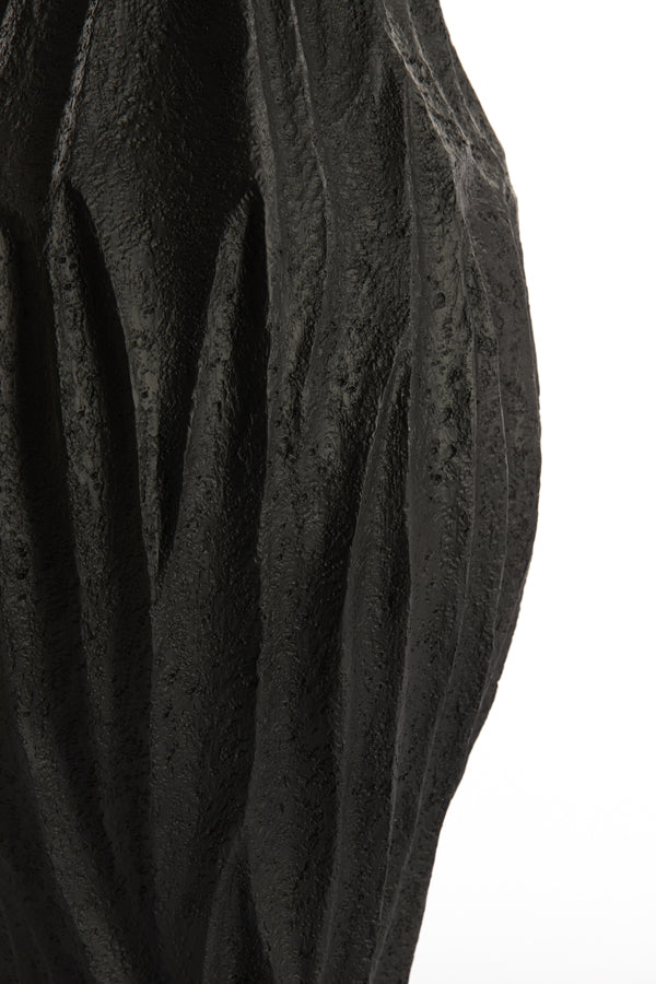 Vase deco 24x44,5 cm VEDDER matt black