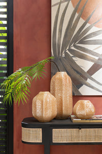 Vase Glass Light Orange Large