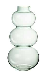 Vase Globes Glass Green Large