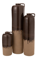 Afbeelding in Gallery-weergave laden, Vase Handle Ceramic Beige/Brown Large
