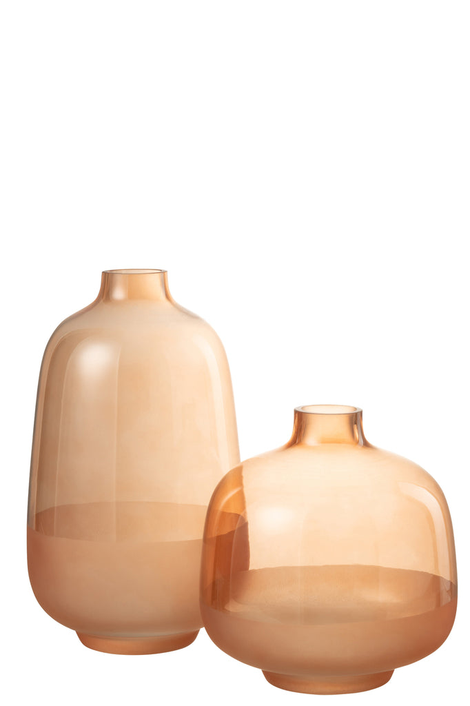 Vase Hany Glass Peach Large