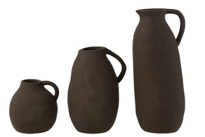 Vase Jug Ceramic Black Large