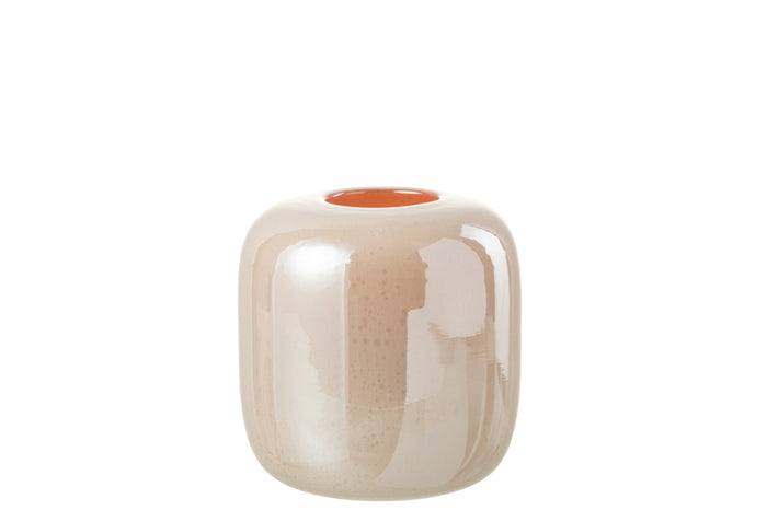 Vase Julien Glass Orange/Pink Small