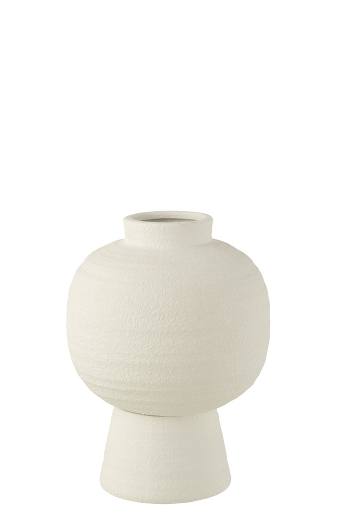 Vase Lantern Clay White