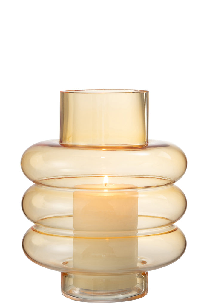 Vase Lima Glass Ochre Large