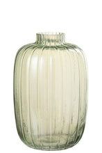 Afbeelding in Gallery-weergave laden, Vase Lines Glass Green Large
