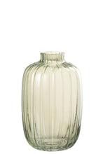 Afbeelding in Gallery-weergave laden, Vase Lines Glass Green Medium
