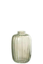 Afbeelding in Gallery-weergave laden, Vase Lines Glass Green Small
