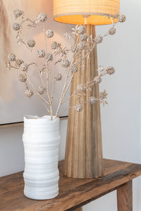 Vase Lines Porcelain White/Gold