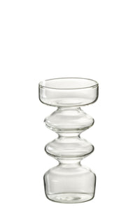 Vase Luna Glass Transparent Large