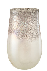 Vase Milano Glass Grey/Pink