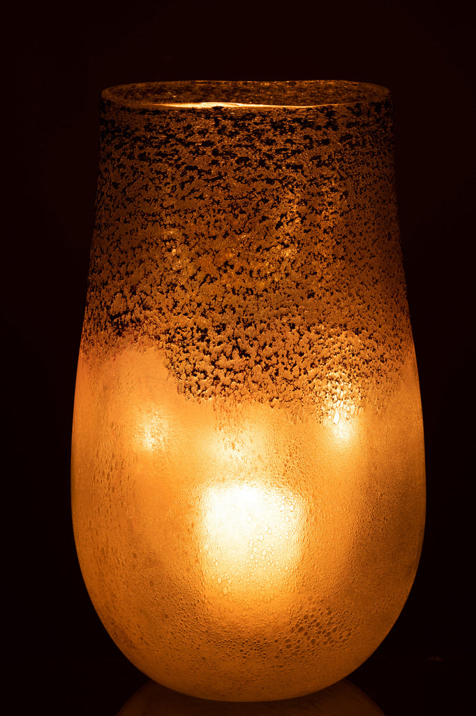 Vase Milano Glass Grey/Pink