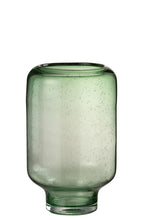 Afbeelding in Gallery-weergave laden, Vase Nora On Foot Round Glass Light Green Large
