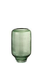 Afbeelding in Gallery-weergave laden, Vase Nora On Foot Round Glass Light Green Small

