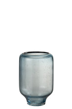 Afbeelding in Gallery-weergave laden, Vase Nora On Foot Round Glass Light Blue Small
