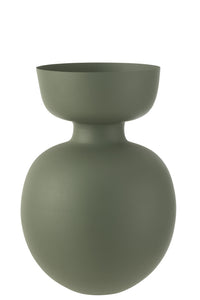 Vase Thibault Aluminium Green Large