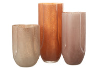 Vase Trikkie Glass Coral L