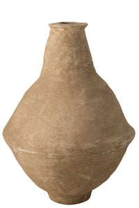 Vase Extra-Large Chad Papier Mache Brown