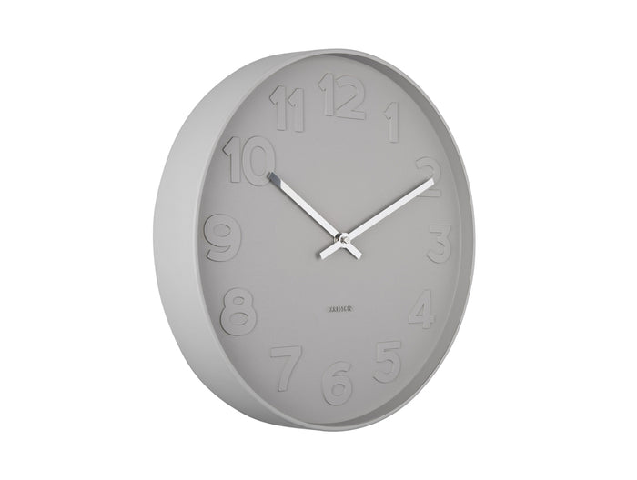 Wall Clock Mr. Grey Numbers