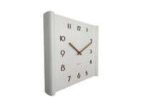 Wall Clock Sole Squared Raised Rim