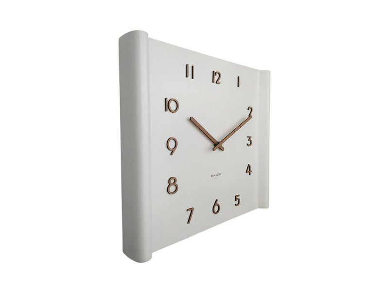 Wall Clock Sole Squared Raised Rim